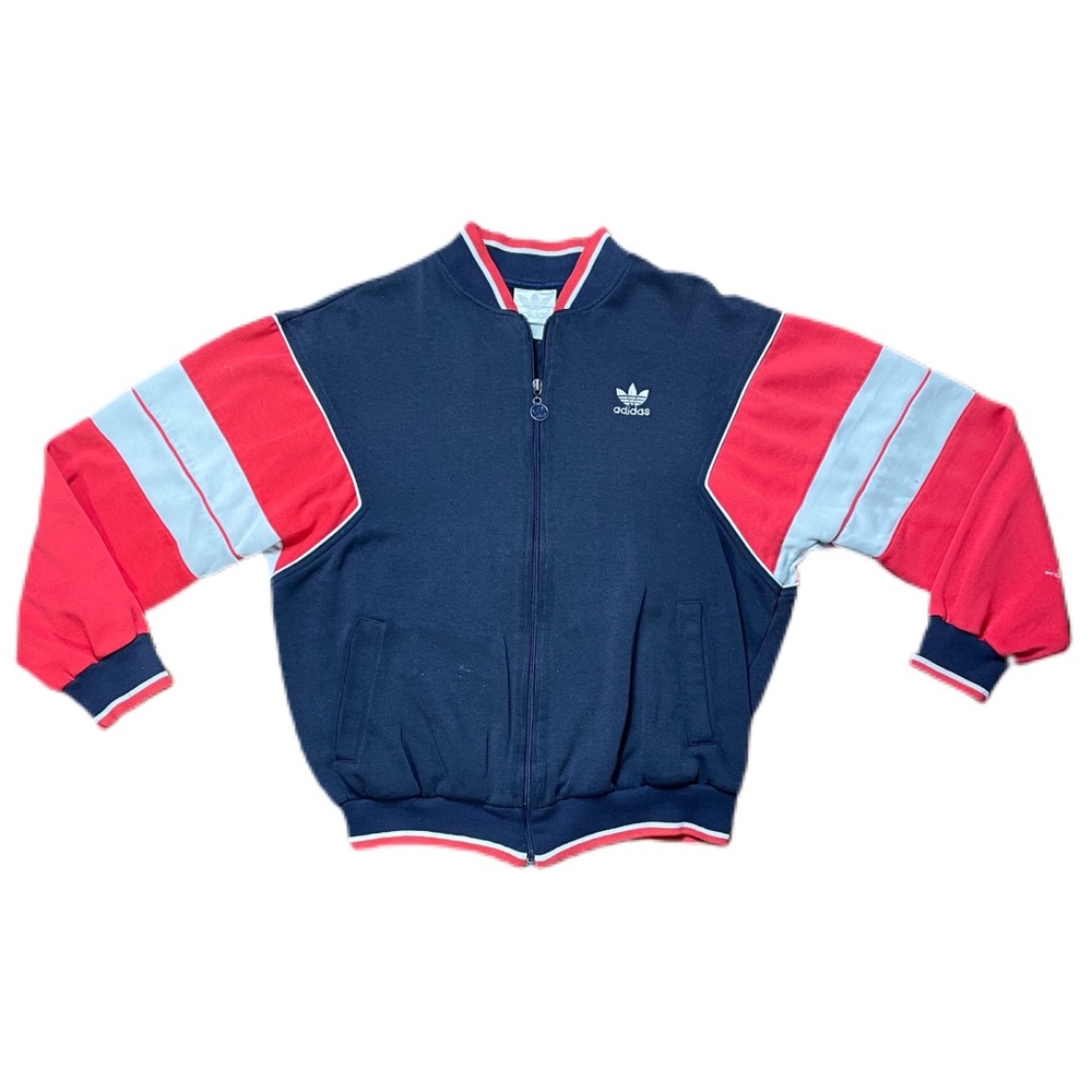 Vintage Trefoil Adidas Spell out Zip Up